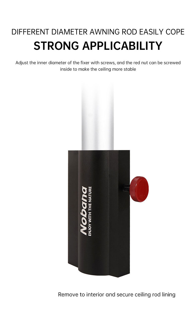 Load image into Gallery viewer, Outdoor Camping Awning Rod Fixer Tent Accessories Bracket Support Rod Fixed Pipe Holder Fishing Umbrella Adjusting Base
