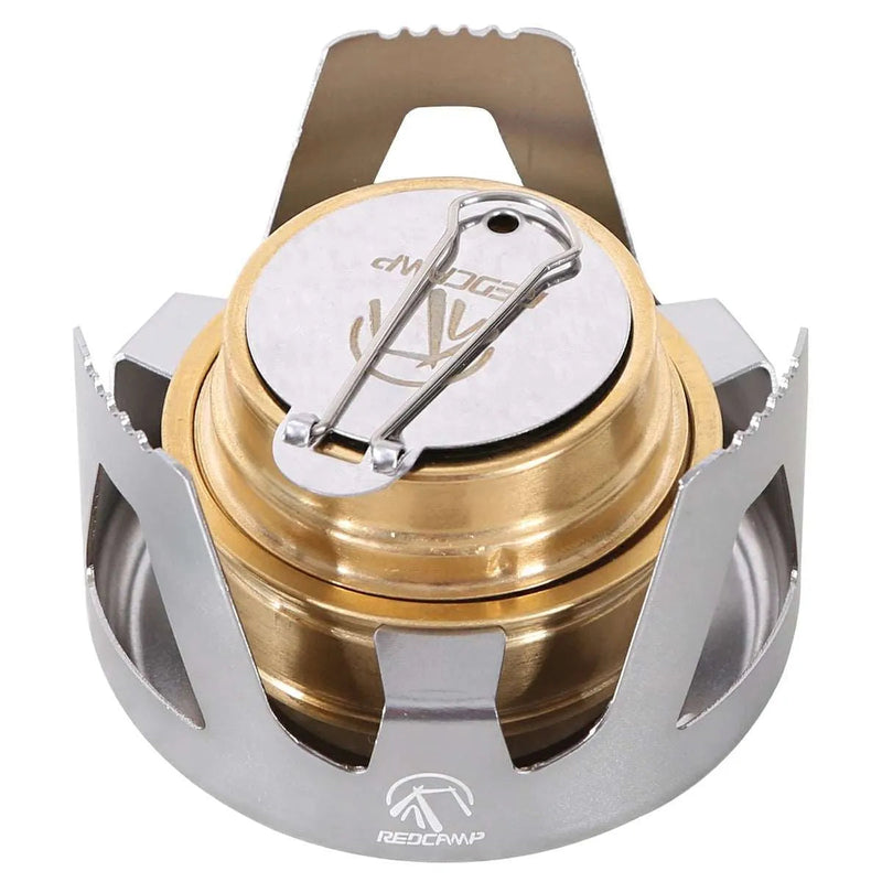 Load image into Gallery viewer, Mini Alcohol Stove with Aluminium Stand for Backpacking
