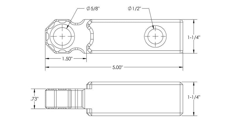 Load image into Gallery viewer, Shackle Block 1.25&quot; Assembly - Earth Grey

