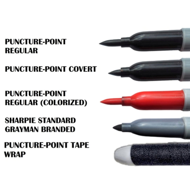 Load image into Gallery viewer, EDC Puncture Markers - Self Defense Marker and/or Grayman Sharpie
