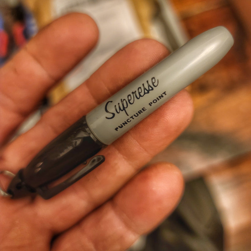 Load image into Gallery viewer, EDC Puncture Markers - Self Defense Marker and/or Grayman Sharpie
