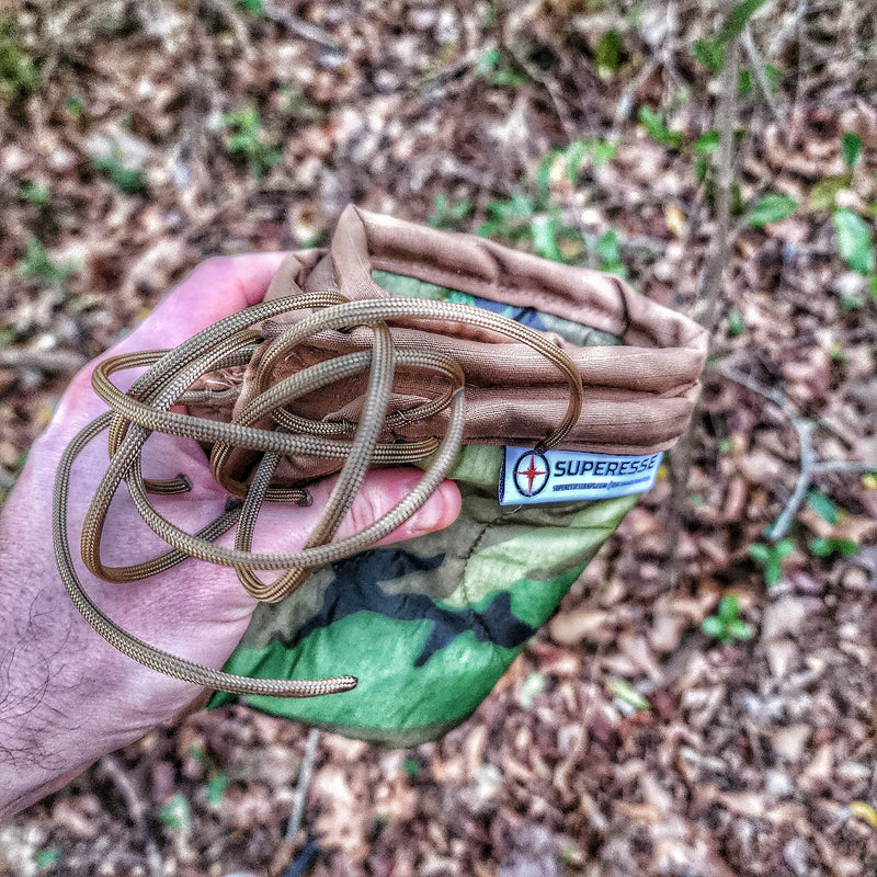 Load image into Gallery viewer, Woobie Hank: Insulated with USGI poncho-liner, serves as a large rag, knee pad, and adventure companion tool.
