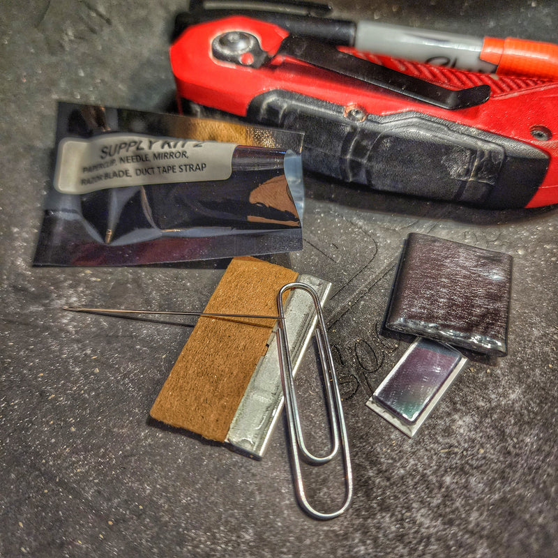Load image into Gallery viewer, Supply &quot;MacGyver&quot; Patch Kit: Everyday Carry items for improvising in tasks completions
