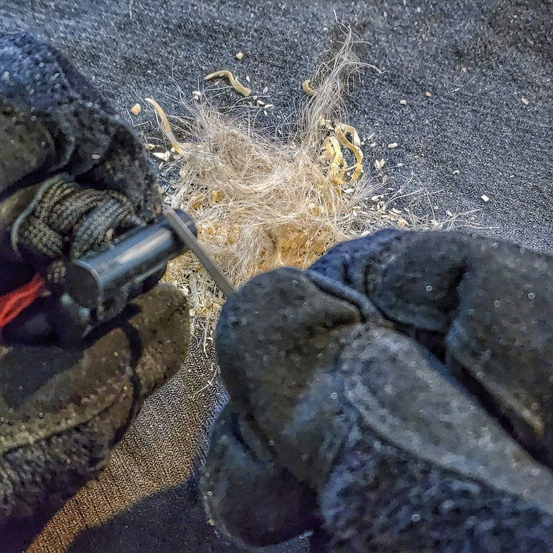 Load image into Gallery viewer, Shelter Nail - Titanium &amp; Steel Wrought Hammering Spike for Trail and Utility Tasks
