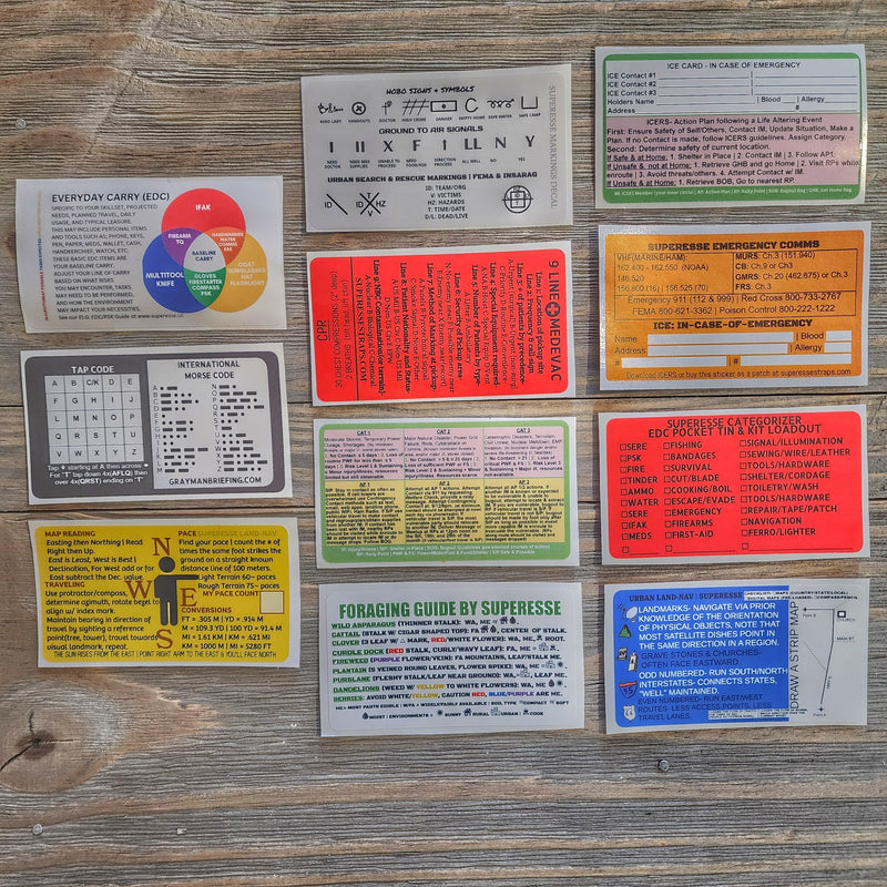 Load image into Gallery viewer, Survival Reference Decal Pack - Collection of 11 Stickers
