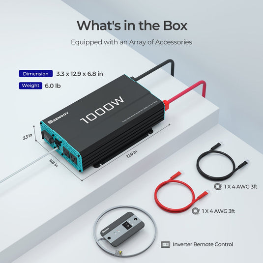 1000W 12V Pure Sine Wave Inverter