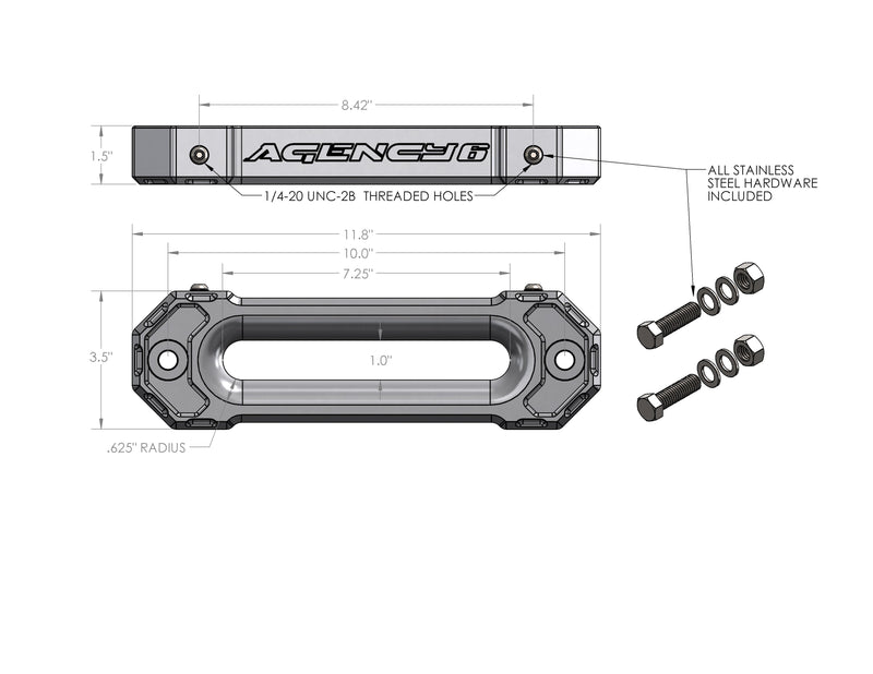 Load image into Gallery viewer, Fairlead (1.5&quot; Thick) - Earth Grey
