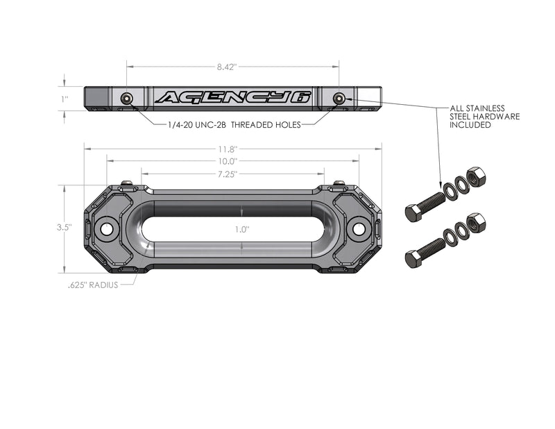 Load image into Gallery viewer, Fairlead (1.0&quot; Thick) - Black
