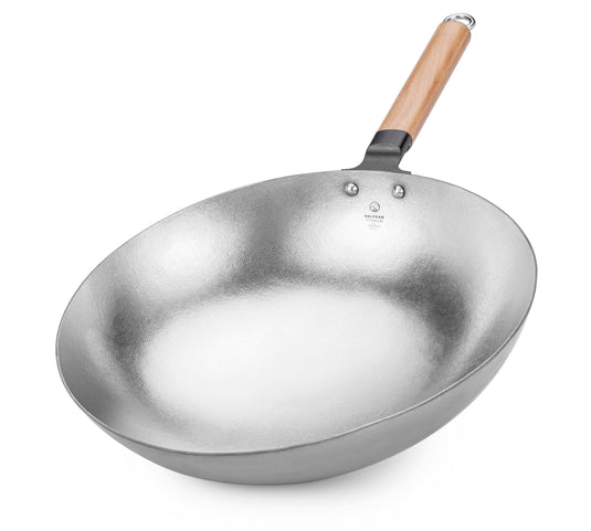 Valtcan T35 Titanium Wok Pan The Last Wok You’ll Ever Buy. 14” Pure Titanium · 3 lbs · No Coatings · No Seasoning · No Expiration Date