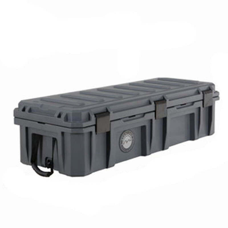 Load image into Gallery viewer, D.B.S.  - Dark Grey 117 QT Dry Box with Wheels, Drain, and Bottle Opener
