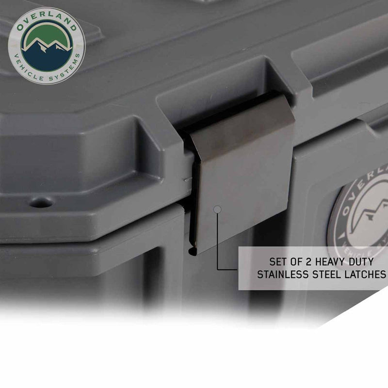 Load image into Gallery viewer, D.B.S.  - Dark Grey 117 QT Dry Box with Wheels, Drain, and Bottle Opener
