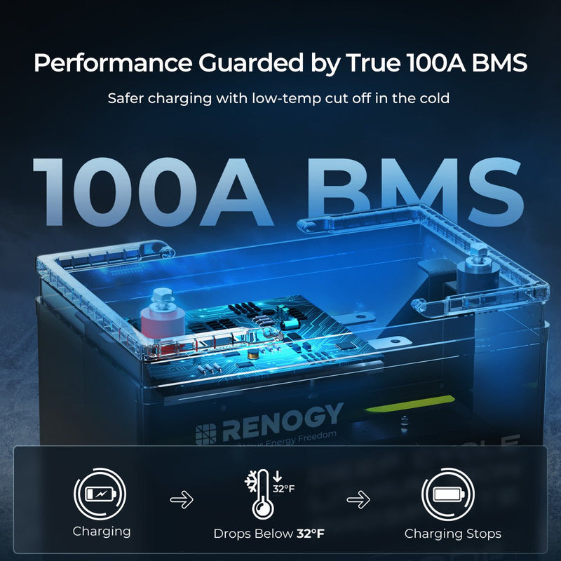 Load image into Gallery viewer, 12V 100Ah Core Series Deep Cycle Lithium Iron Phosphate Battery
