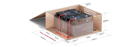 12V 100Ah Pro Smart Lithium Iron Phosphate Battery w/Bluetooth & Self-heating Function