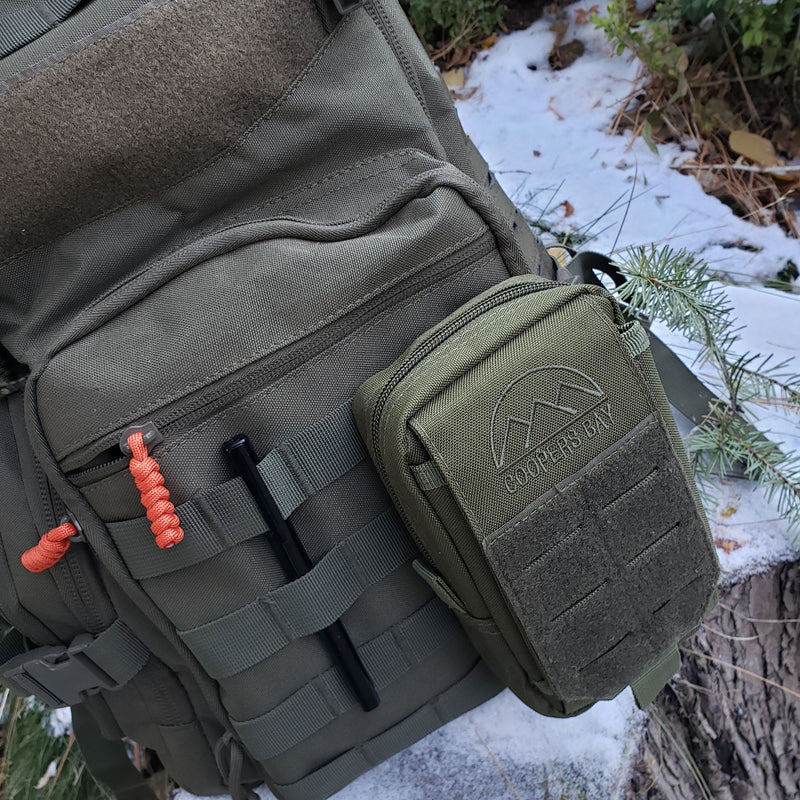 Load image into Gallery viewer, Nylon &quot;Possibles&quot; Bag - Pack and Store Small Items - Molle / PALS Attachment Straps for Belt or Pack Carry

