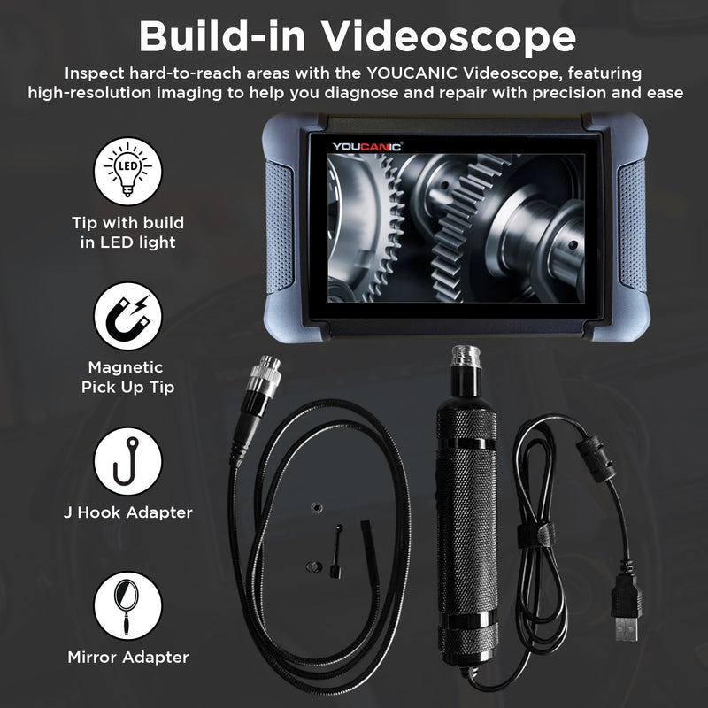 Load image into Gallery viewer, YOUCANIC UCAN-II-C Pro OBD2 Scanner – Full-System Diagnostics, Bi-Directional Control, Coding, Special Functions &amp; Free Lifetime Updates
