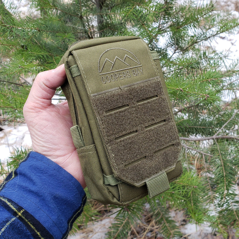 Load image into Gallery viewer, Nylon &quot;Possibles&quot; Bag - Pack and Store Small Items - Molle / PALS Attachment Straps for Belt or Pack Carry
