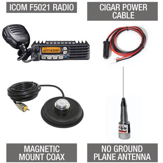 Communication Seat Back Panel Kit with Icom F5021 radio kit