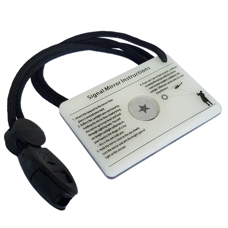Load image into Gallery viewer, Emergency Signaling Mirror with Targeting Star for Hiking, Backpacking, Kayaking, Boating
