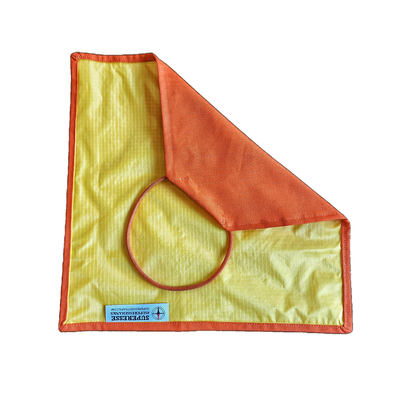 Load image into Gallery viewer, Marker Mat - Fluorescent Signaling Panel on Ripstop Pocket Hank
