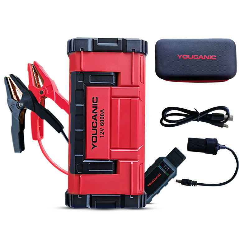 Load image into Gallery viewer, YOUCANIC Pro 6000A Jump Starter - Powerful Car Battery Booster, Power Bank, &amp; Smart Safety Features

