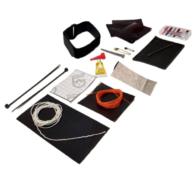 Load image into Gallery viewer, Field Repair Patch Kit - Fix broken items, stitch torn bags, parch tent rips, and seal holes.

