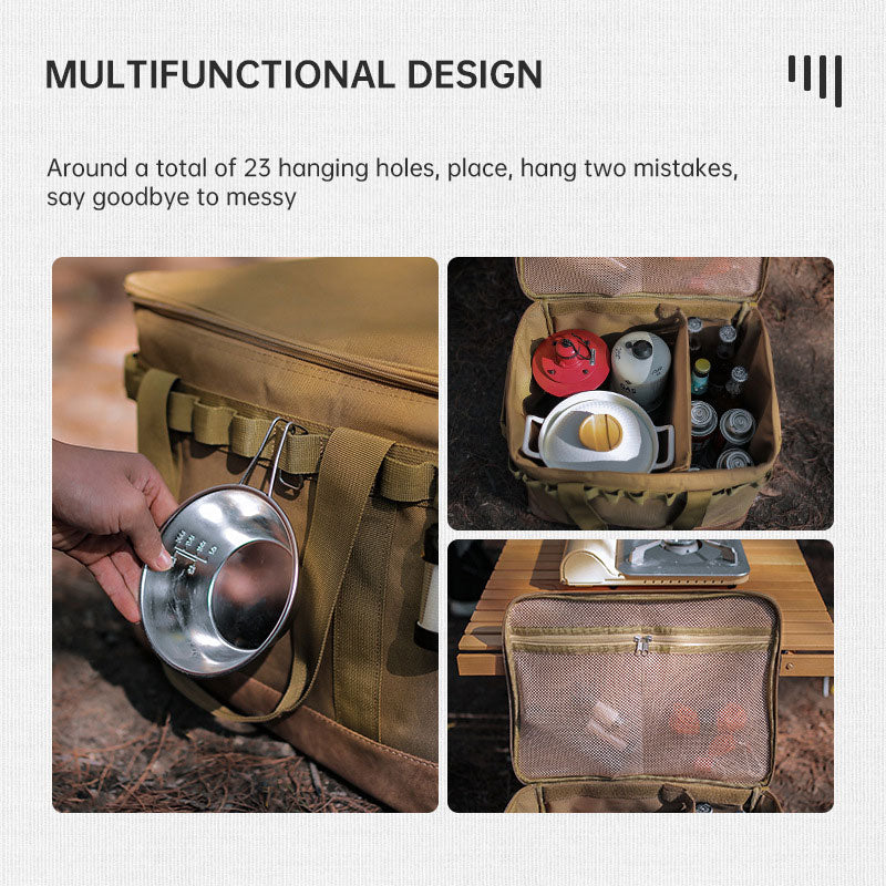 Load image into Gallery viewer, Outdoor Handbag Anti-Collision Storage Box Camping Waterproof Debris Bag Tableware and Kitchen Utensils Storage Bag
