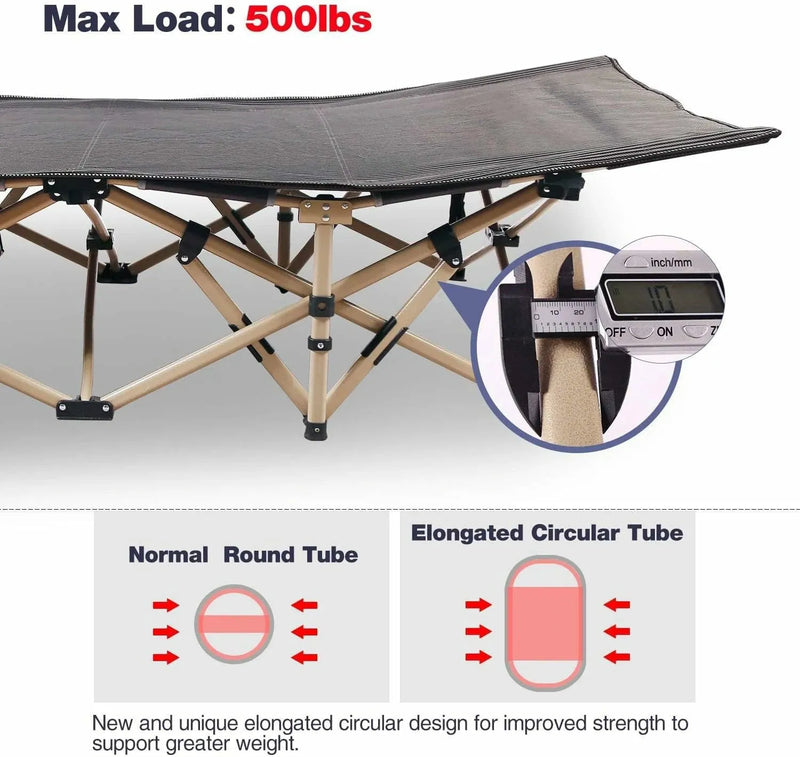 Load image into Gallery viewer, REDCAMP Oversized Camping cots for Adults 500lbs
