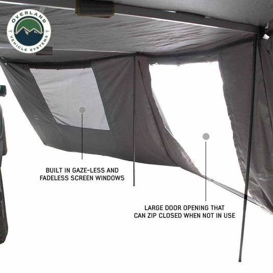 Overland Vehicle Systems HD NOMADIC AWNING 270 - Passenger Side Wall