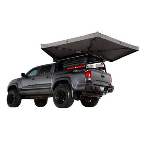 HD Nomadic 270 LTE Awning - Driver Side - Dark Gray with Black Travel Cover Universal