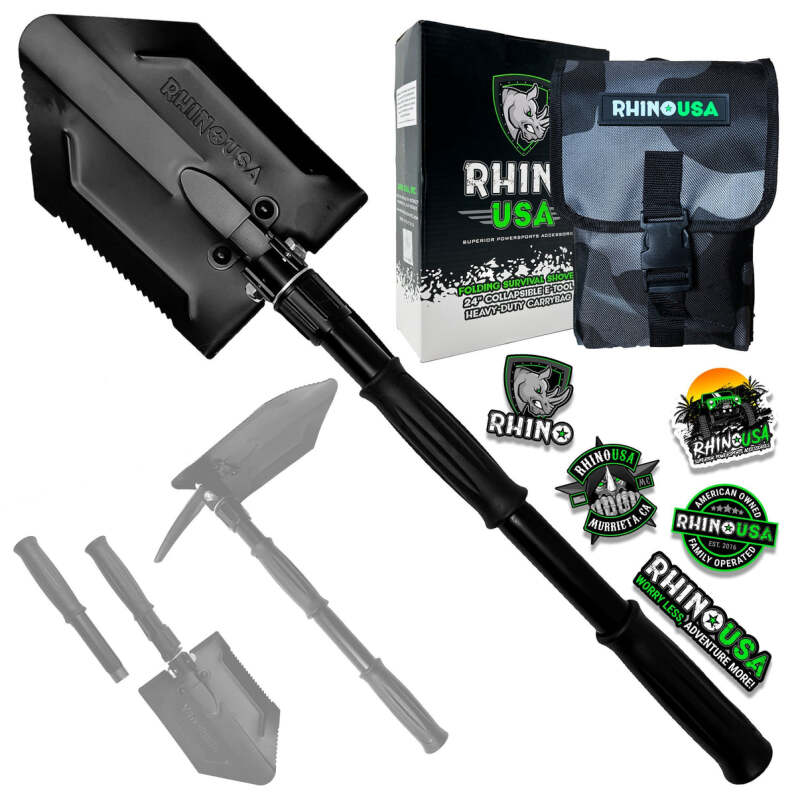 Load image into Gallery viewer, Rhino USA Straight Handle Recovery Shovel W/Pick
