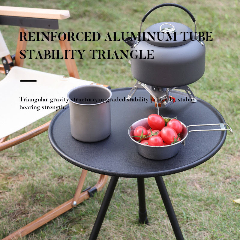 Load image into Gallery viewer, Outdoor Furniture Balcony Lightweight Portable Aluminum Height Adjustable Small Round Outdoor Folding Picnic Camping Table
