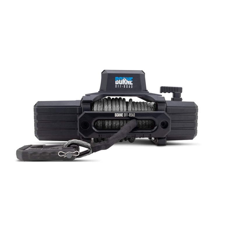 Load image into Gallery viewer, Borne Off-Road 10K Winch - Grey Synthetic Rope
