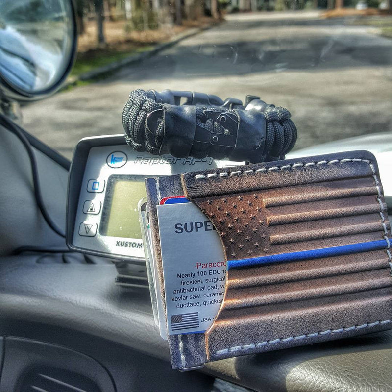 Load image into Gallery viewer, First Responder Strap - Police LEO backup duty gear w/ light, cuff key, seatbelt cutter, compass.
