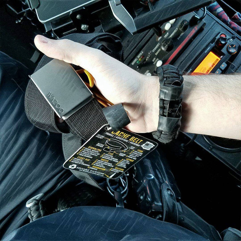 Load image into Gallery viewer, First Responder Strap - Police LEO backup duty gear w/ light, cuff key, seatbelt cutter, compass.

