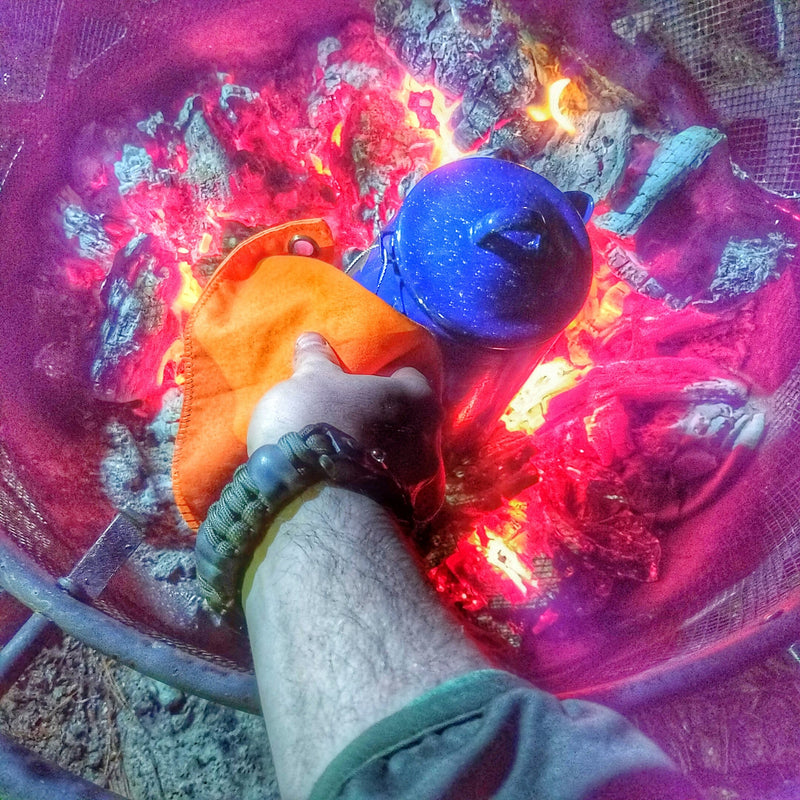 Load image into Gallery viewer, Camp Rag - Burn Proof Work Cloth built from Durable Kevlar Fabric w/ Lanyard Grommet.
