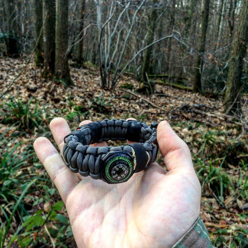 Load image into Gallery viewer, The Escape Evade Pathfinder: Military &amp; Tactical Strap w/ SERE kit, Compass, Kevlar Saw, Cuff Key.
