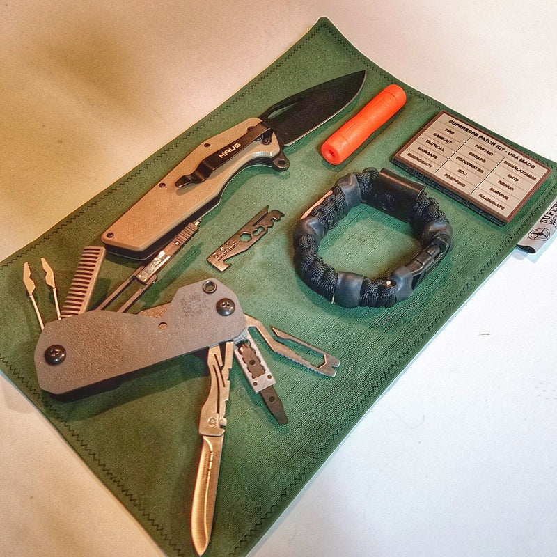 Load image into Gallery viewer, Tactical Tissue: Morale Patch compatible Ripstop stitched hank with covert storage pocket.
