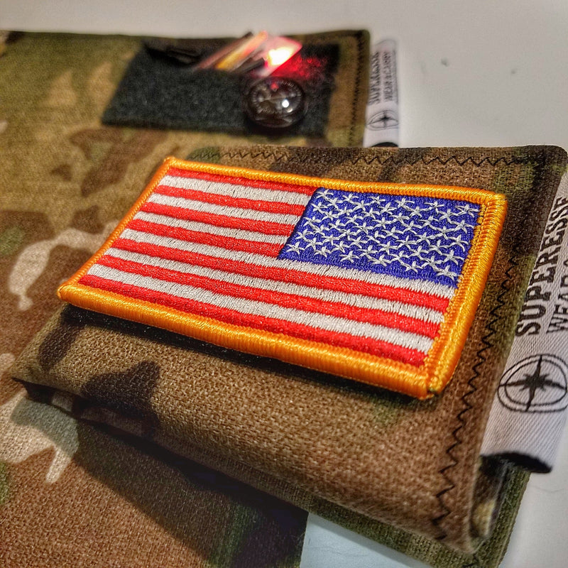 Load image into Gallery viewer, Tactical Tissue: Morale Patch compatible Ripstop stitched hank with covert storage pocket.
