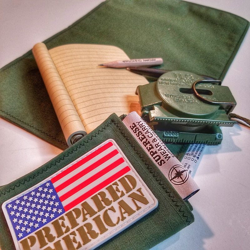 Load image into Gallery viewer, Tactical Tissue: Morale Patch compatible Ripstop stitched hank with covert storage pocket.
