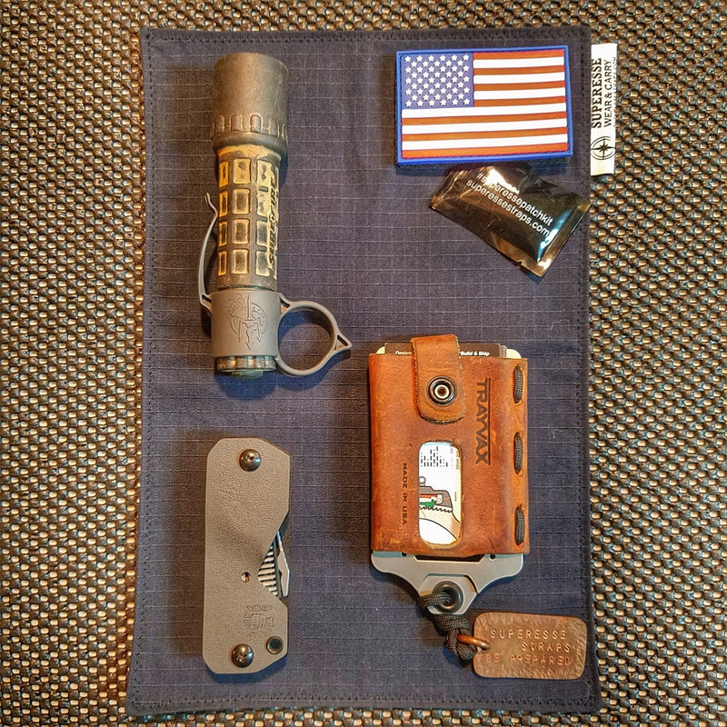 Load image into Gallery viewer, Tactical Tissue: Morale Patch compatible Ripstop stitched hank with covert storage pocket.

