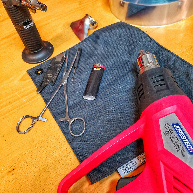 Load image into Gallery viewer, Camp Rag - Burn Proof Work Cloth built from Durable Kevlar Fabric w/ Lanyard Grommet.
