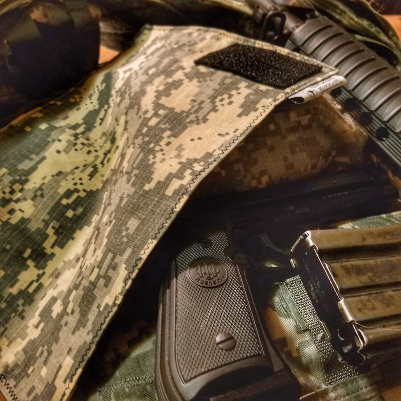 Load image into Gallery viewer, Tactical Tissue: Morale Patch compatible Ripstop stitched hank with covert storage pocket.
