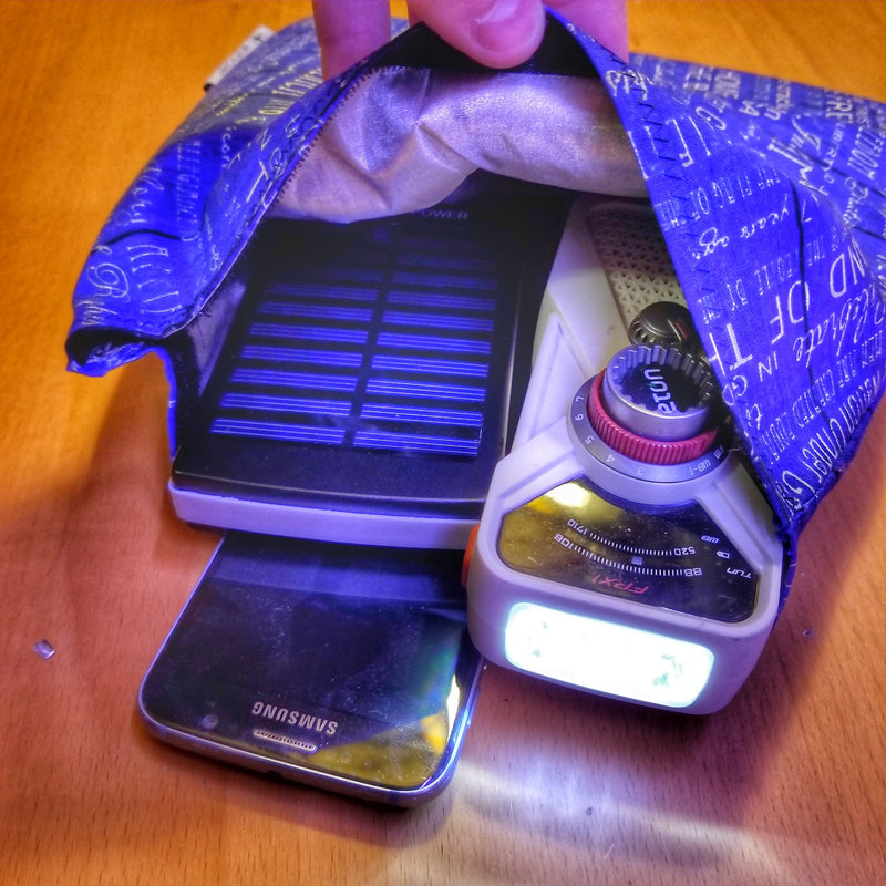 Load image into Gallery viewer, Faraday Hank - EMP/Radiation/RFID Resistant Handkerchief.
