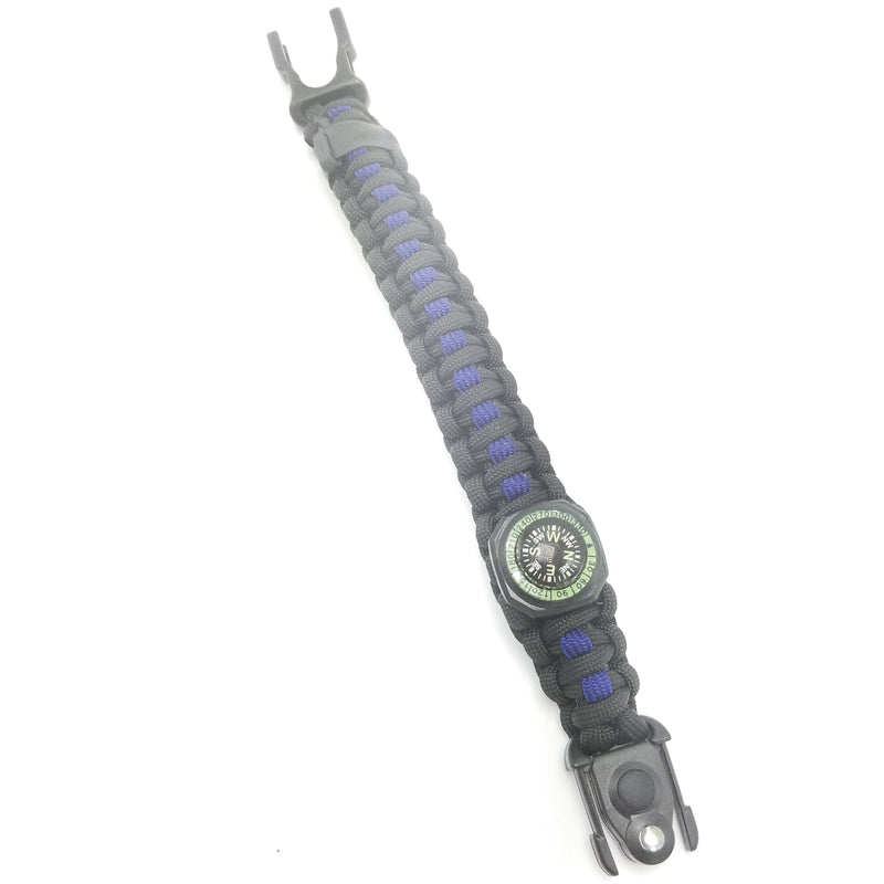 Load image into Gallery viewer, First Responder Strap - Police LEO backup duty gear w/ light, cuff key, seatbelt cutter, compass.

