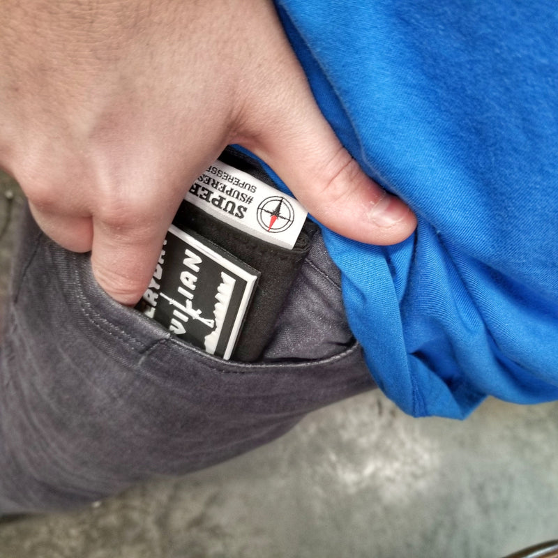 Load image into Gallery viewer, Tactical Tissue: Morale Patch compatible Ripstop stitched hank with covert storage pocket.

