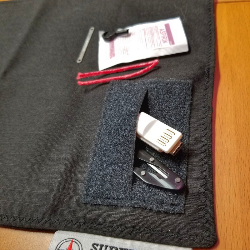 Load image into Gallery viewer, Tactical Tissue: Morale Patch compatible Ripstop stitched hank with covert storage pocket.
