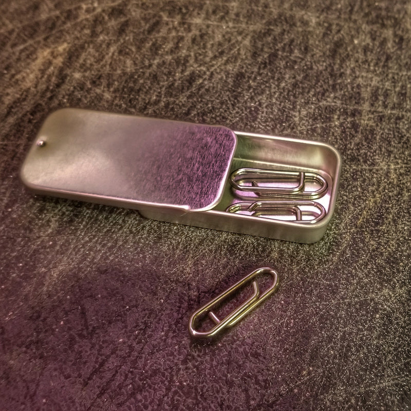 Load image into Gallery viewer, Tactical Paper Clip - Heavyduty 125lb Steel Tool

