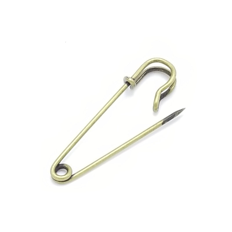 Load image into Gallery viewer, Bushcraft Safety Pin - Heavyduty Single Wire Steel Pin
