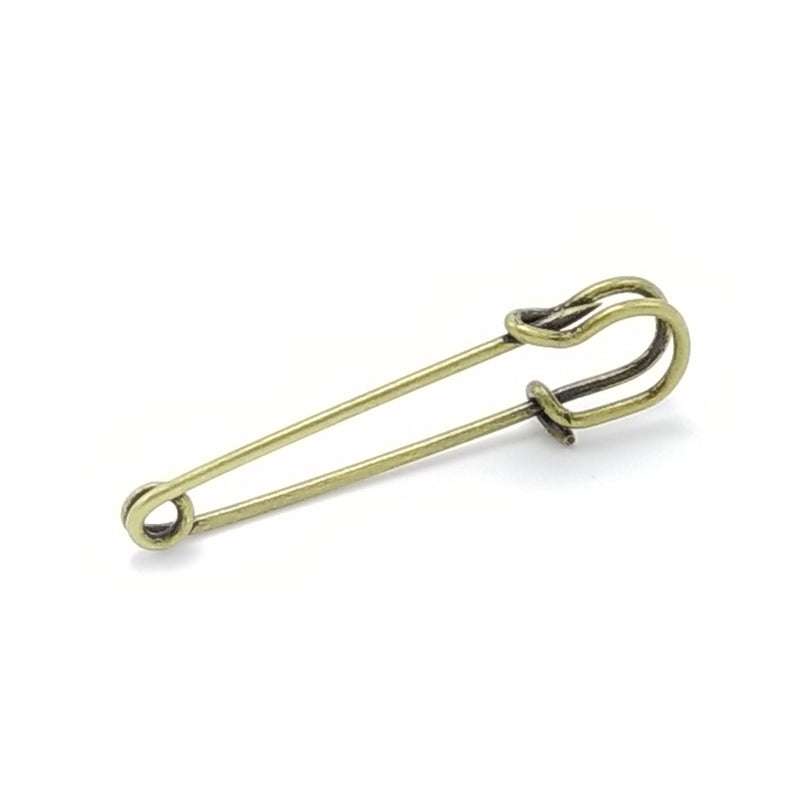 Load image into Gallery viewer, Bushcraft Safety Pin - Heavyduty Single Wire Steel Pin
