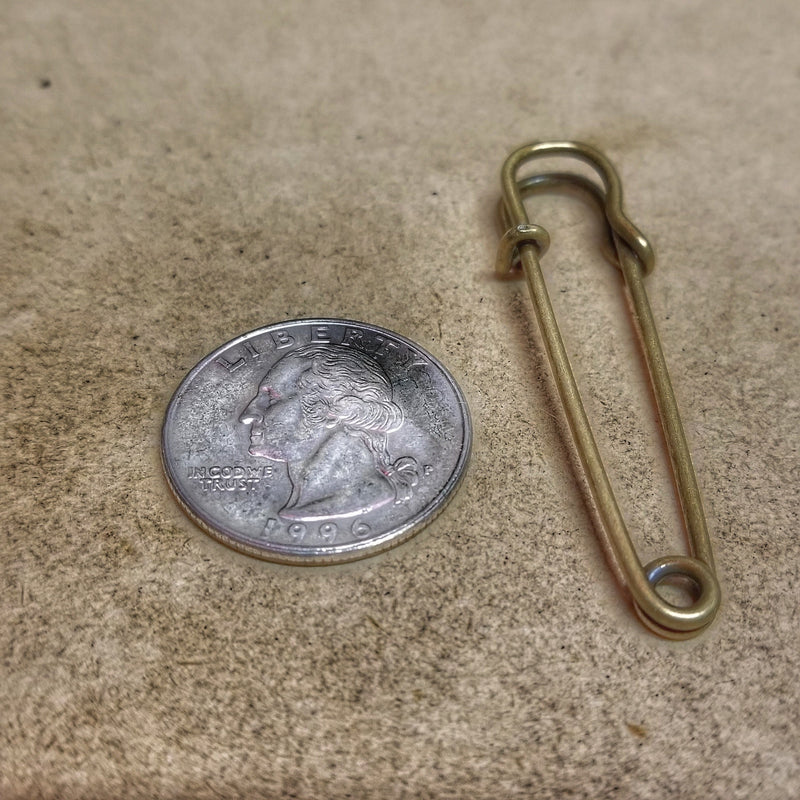 Load image into Gallery viewer, Bushcraft Safety Pin - Heavyduty Single Wire Steel Pin
